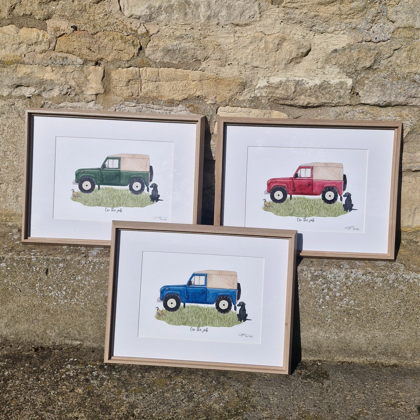 'On the Job' Blue Defender Print
