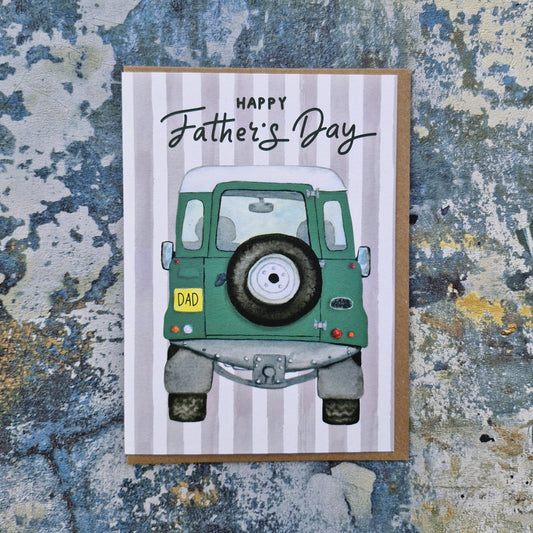 Land Rover Fathers Day Card