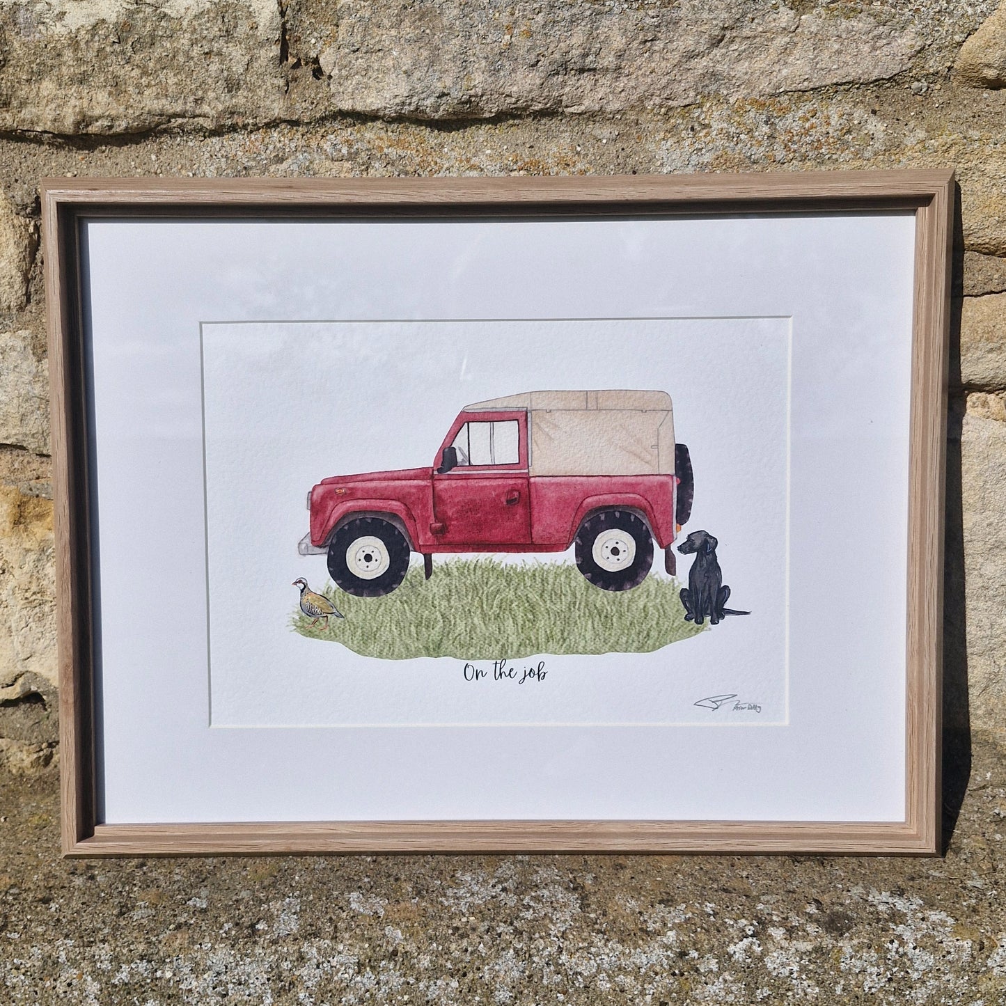 'On the Job' Defender Print