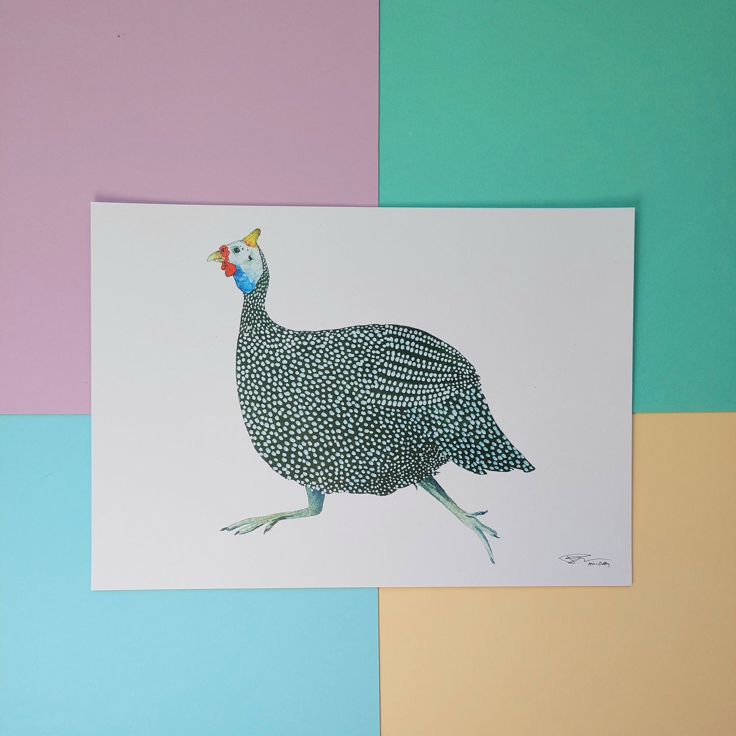 Guinea fowl print