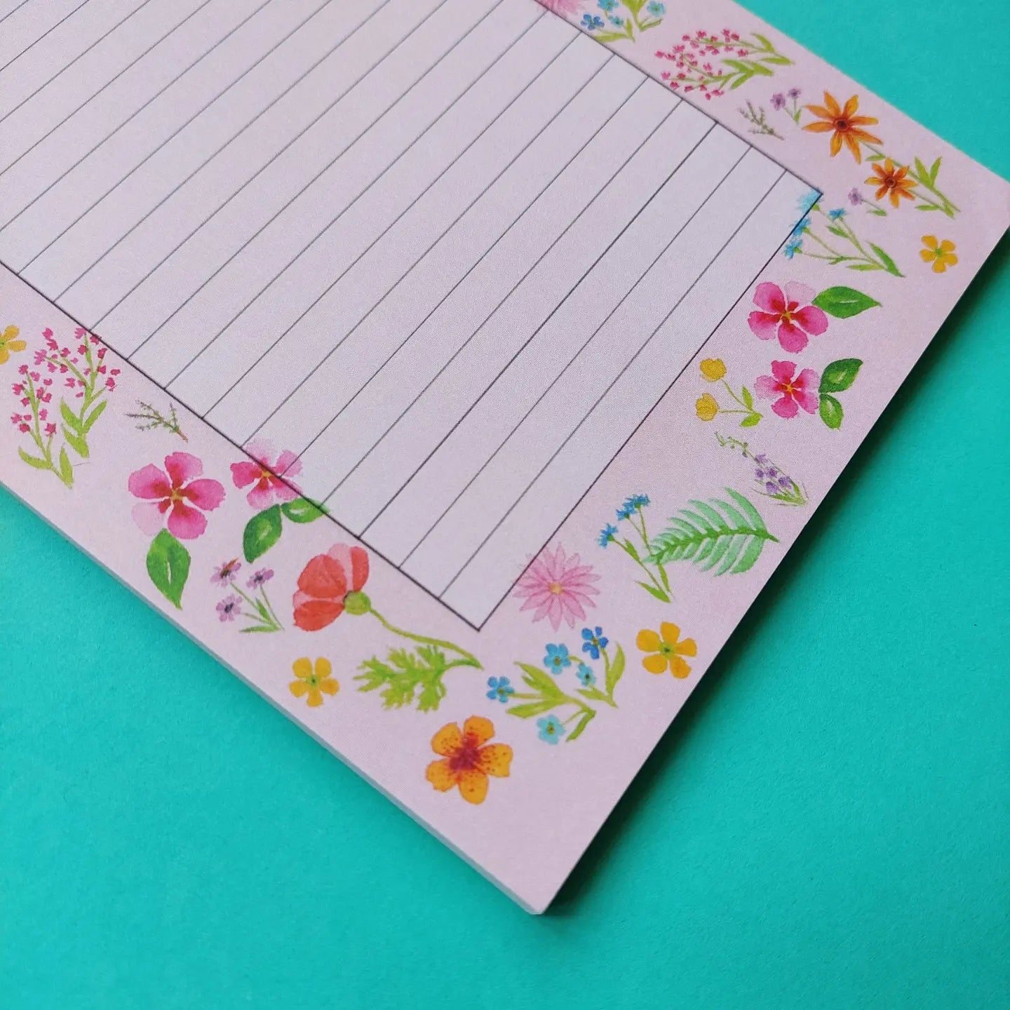 Wildflower To Do List Notepad