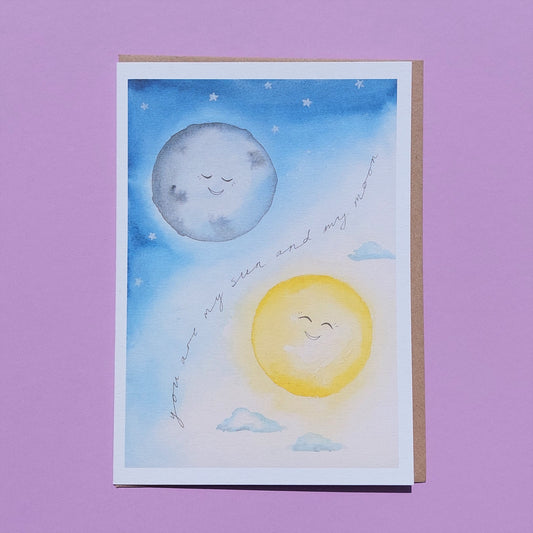 You Are My Sun & My Moon Card
